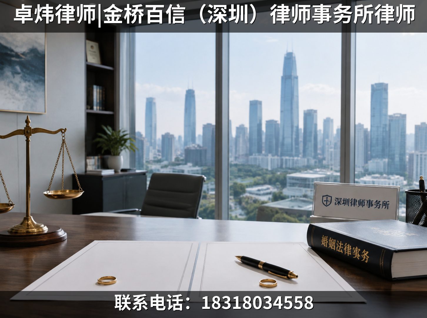 深圳知名的离婚协议书拟定律师推荐——卓炜律师|金桥百信（深圳）律师事务所律师婚姻家事法律服务项目